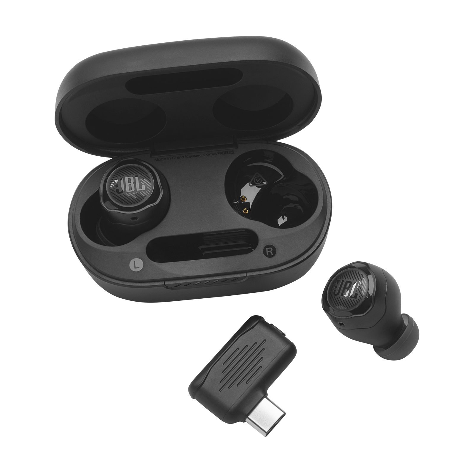 JBL Quantum TWS Air - Black - True wireless gaming earbuds - Detailshot 5